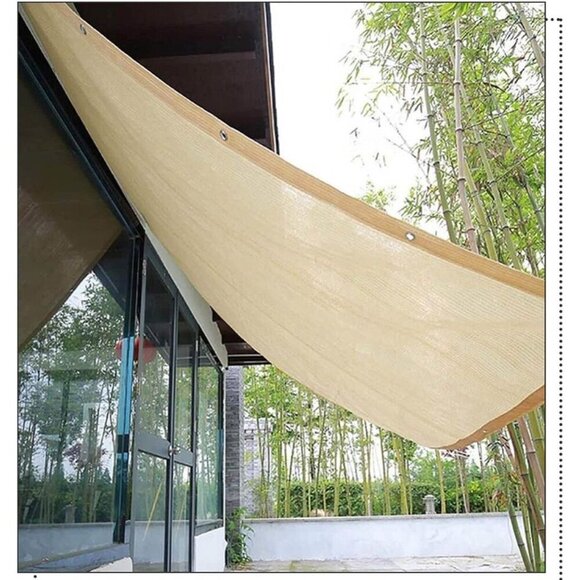 Outdoor Privacy Screen 33.5" x 10' | Shade Panel with Grommets for Patio - Picture 2 of 3